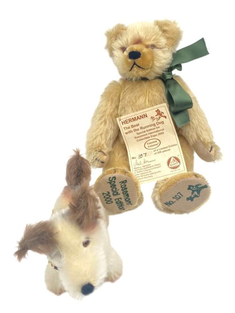 Hermann The Bear & Running Dog Rosemont Expo 2000 #107 Germany Limited Edition